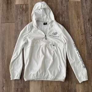 New Balance White Hooded Jacket